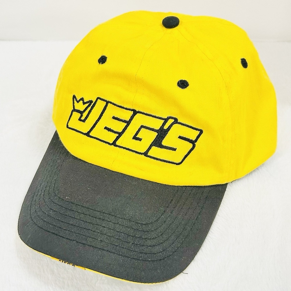 Jegs‎ Logo Ohio 2-Tone Hat Cap Adjustable Strapback Yellow Outdoors Workwear